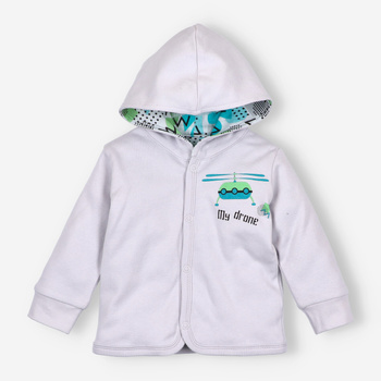 DRONE double-sided organic cotton baby sweatshirt for boy