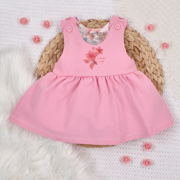 Infant dress COLOUR FLOWERS in organic cotton