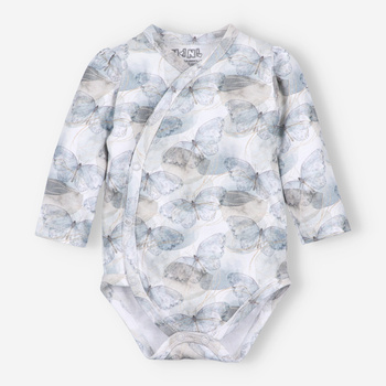 BUTTERFLIES organic cotton envelope body for baby girl