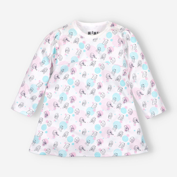 Infant dress Birds in organic cotton