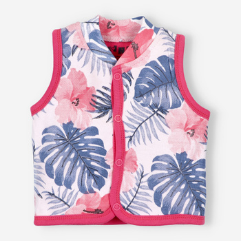 Infant vest FLAMINGI NINI in organic cotton for baby girl