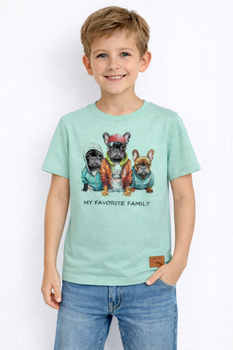 T-shirt chłopięcy z krótkim rękawem