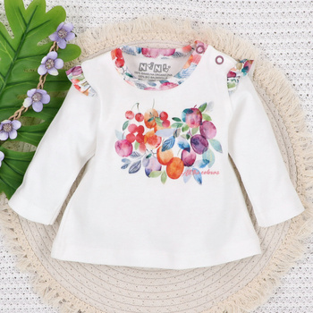 SINGLE baby blouse in organic cotton for baby girl