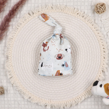 DOGS infant cap in organic cotton for a boy