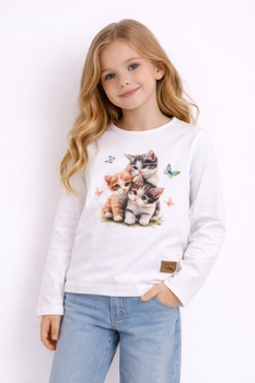 Long sleeve girls blouse