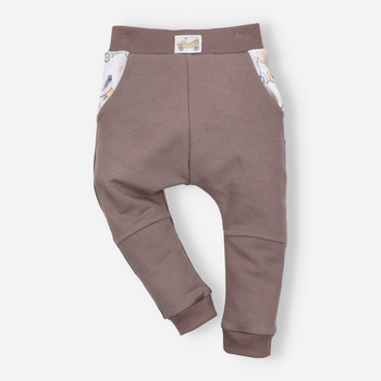 Spodnie dresowe CUTE CARS z bawełny organicznej dla chłopca