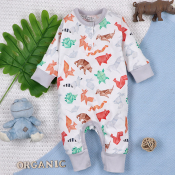 Fun Origami organic cotton baby romper