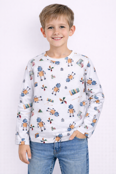 Boys' blouse with long sleeves.