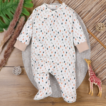Infant pajacifier Autumn Colors in organic cotton