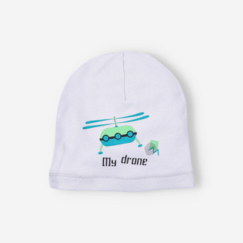 DRONE infant cap in organic cotton for boy
