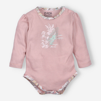 Body niemowlęce MAGIC FLOWERS z bawełny organicznej dla dziewczynki