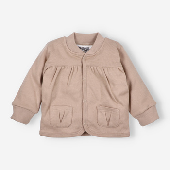 Coffee STARS organic cotton baby sweatshirt for baby girl