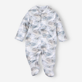 BUTTERFLIES organic cotton baby pajacifier for baby girl