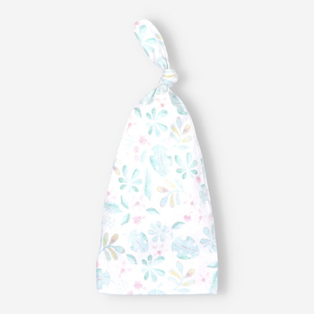 Czapka niemowlęca BLOOMING SUMMER z bawełny organicznej dla dziewczynki