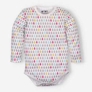 Body niemowlęce z bawełny organicznej dla dziewczynki