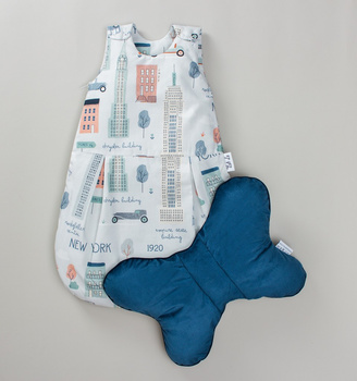 KOMPLET ŚPIWOREK NIEMOWLĘCY LULI LU CITY - VELVET & COTTON