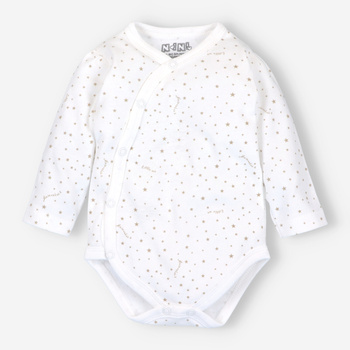 STARS envelope body in organic cotton for baby girl