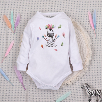HAPPY ANIMALS organic cotton baby bodysuit