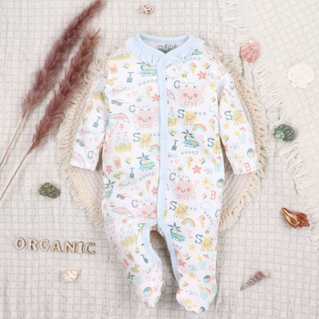 SUNNY organic cotton baby pajacifier for baby girl