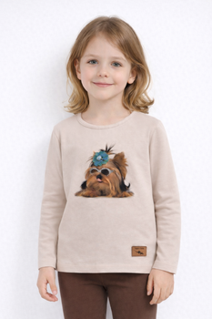 Bluzka dziewczęca z długim rękawem