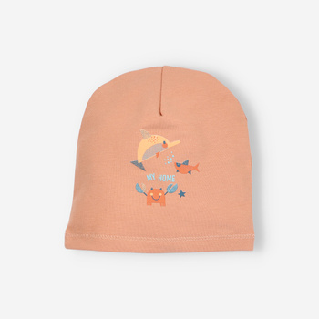 Sea ANIMALS baby cap in organic cotton for boy