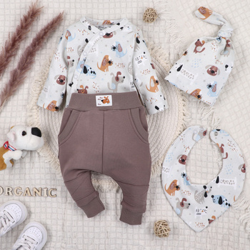 Komplet niemowlęcy z bawełny organicznej NINI