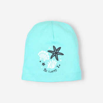 NINI blue shell cap in organic cotton