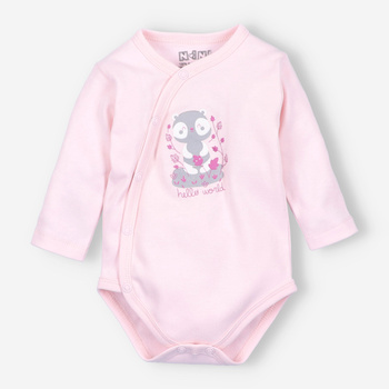 Envelope body WESOŁA PANDA in organic cotton for baby girl
